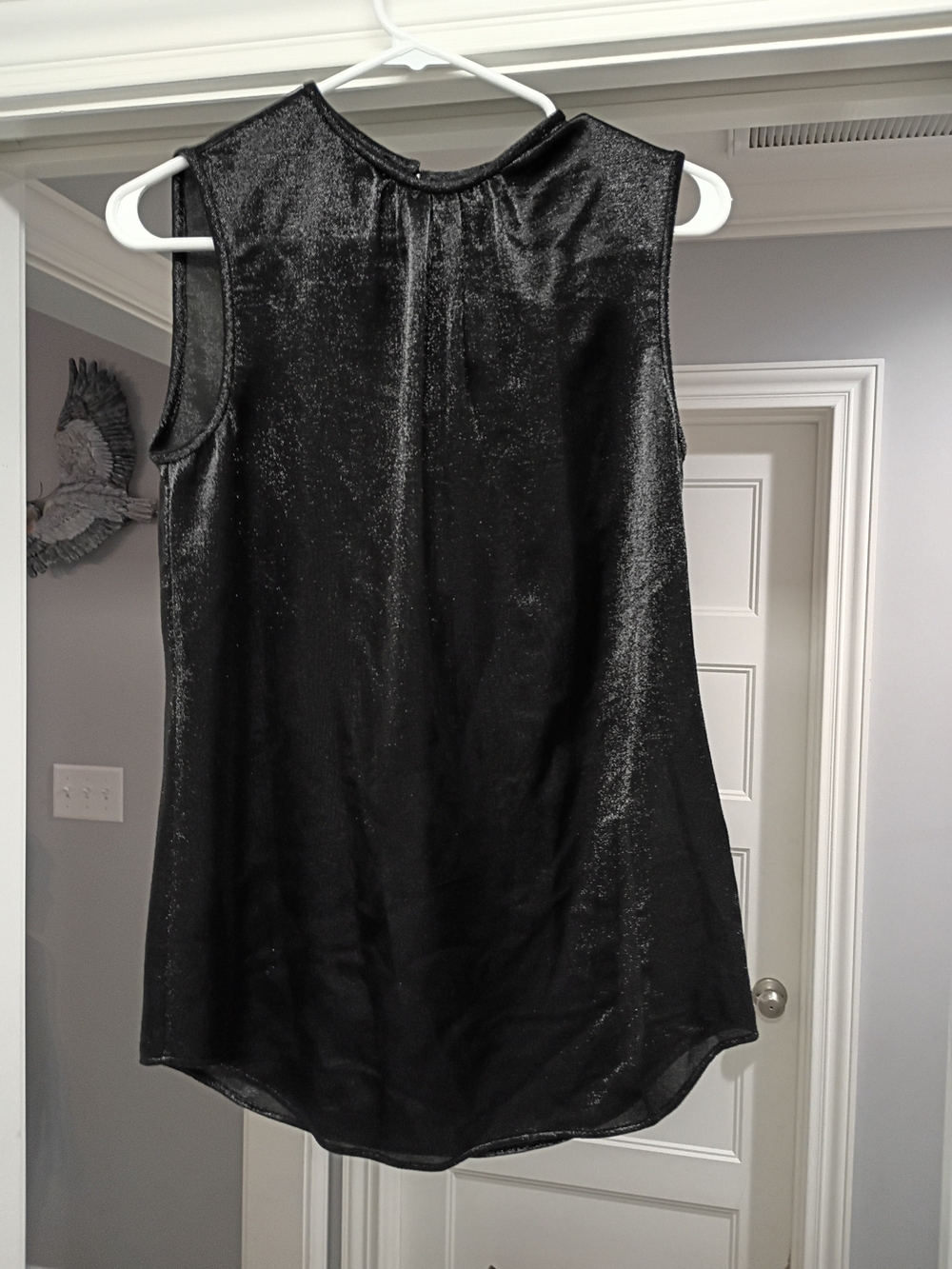 DSQUARED2 Black Shimmery Sleeveless Top Women's IT Size 40 New $599 Italy